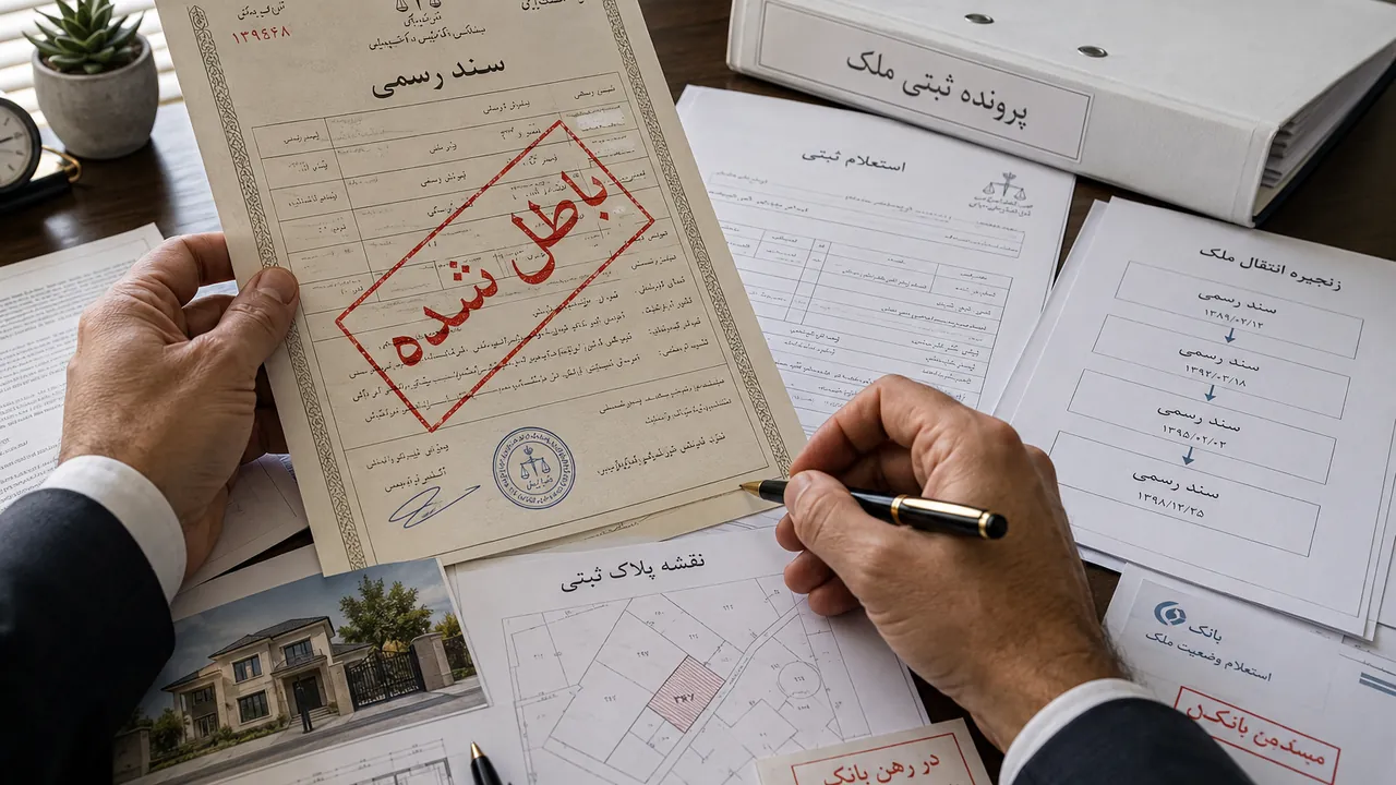 ابطال سند رسمی ملک و بررسی مدارک مالکیت